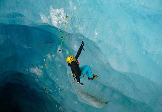 Angelika Rainer träumt gerade vom Eisklettern in Island